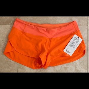 Lululemon speed up orange short